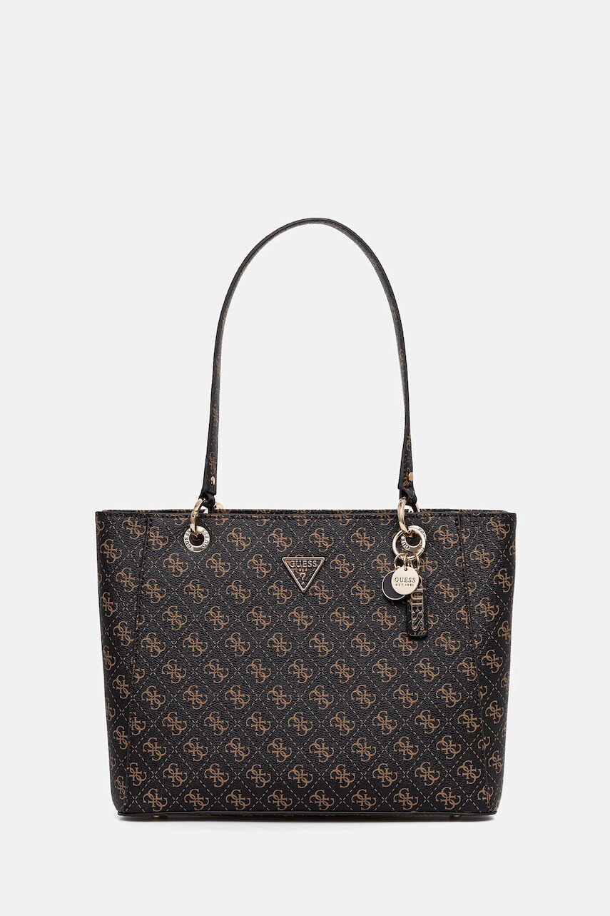 Kabelka Guess NOELLE hnedá farba, HWQG96 72250