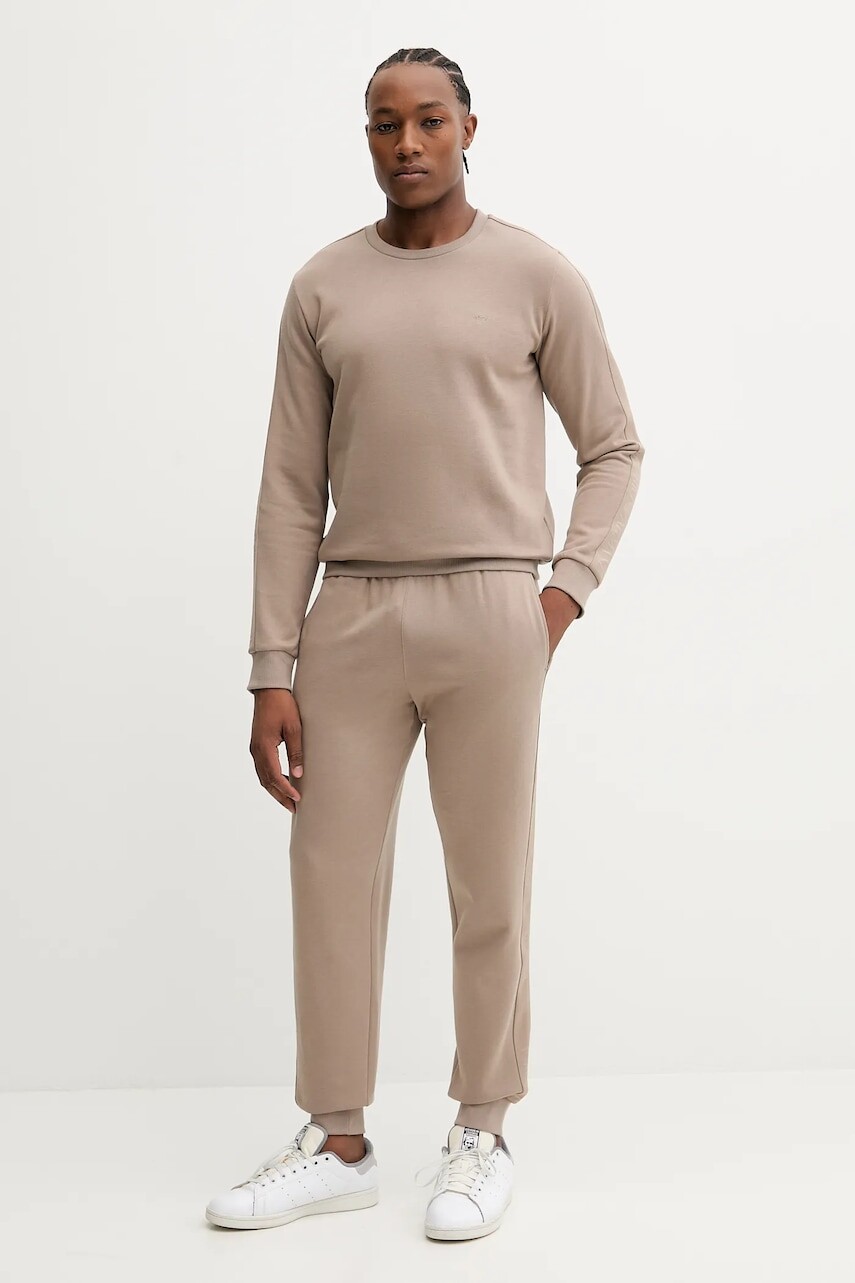 Tepláková súprava Emporio Armani Underwear hnedá farba, EM001922 AF14976