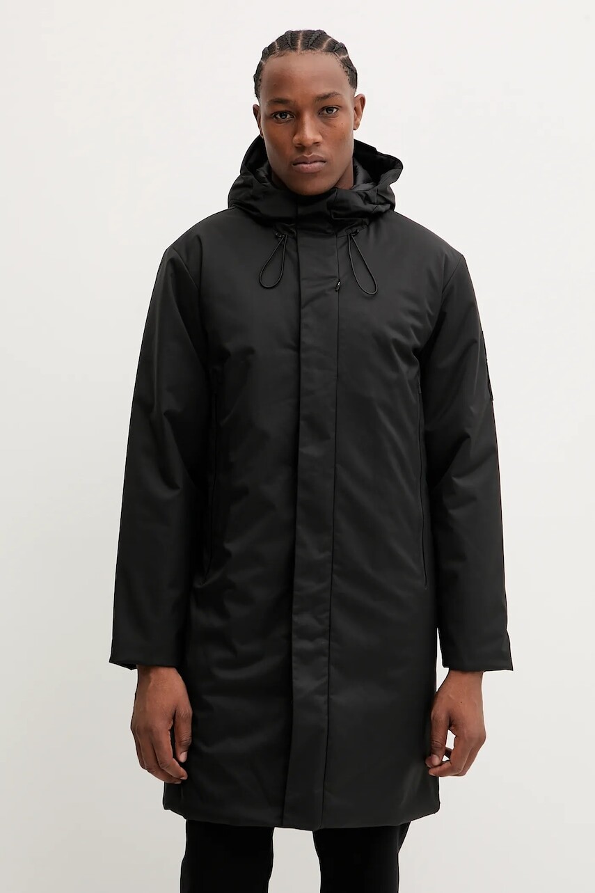 Bunda EA7 Emporio Armani čierna farba, zimná, AF15952.7M000690