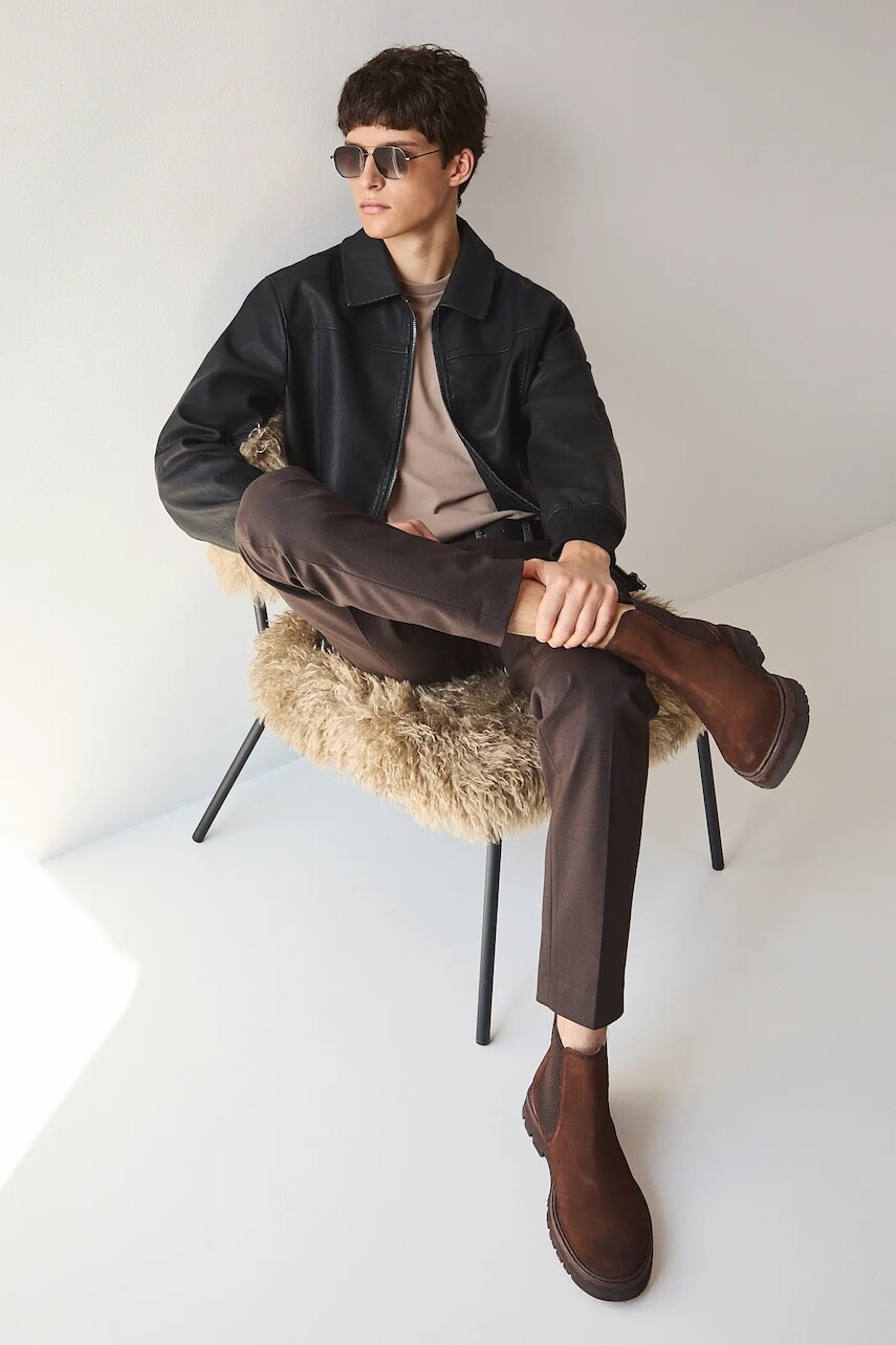 Semišové topánky Medicine hnedá farba