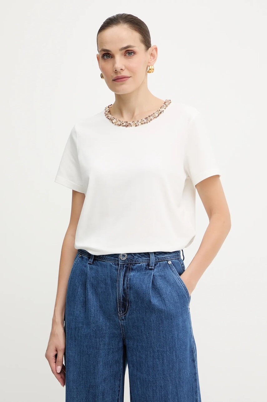 Tričko Morgan dámske, biela farba, DANY
