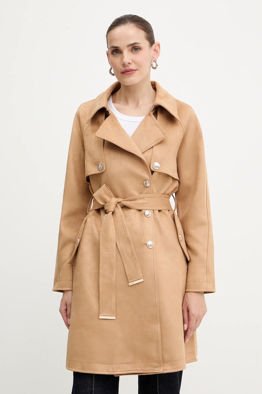 Kabát Morgan béžová farba, GSUEDE