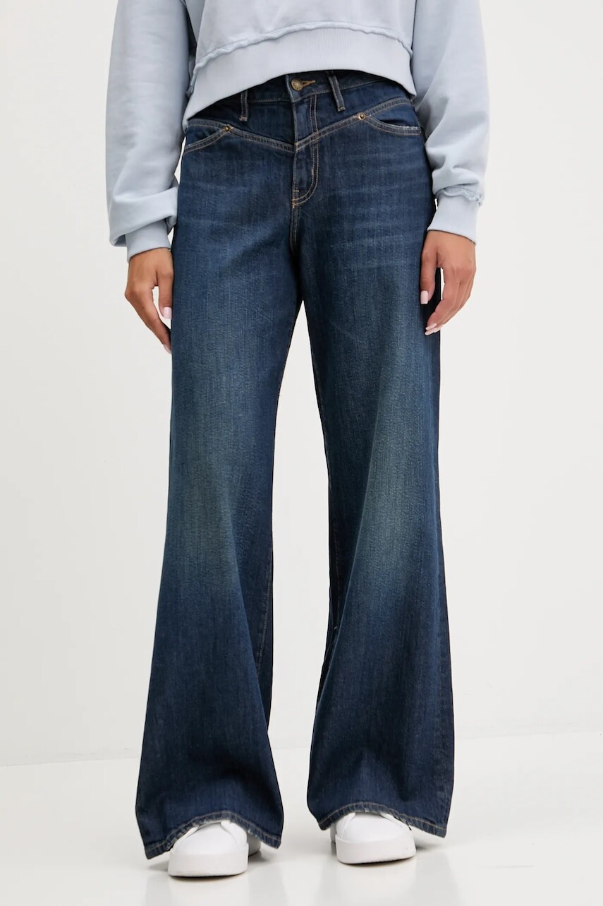 Rifle Guess Jeans modrá farba, W5BA2Y D0026