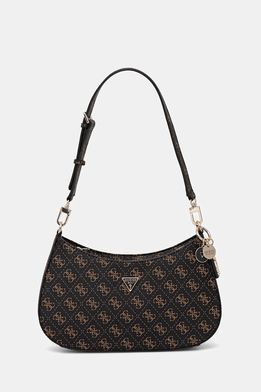 Kabelka Guess NOELLE hnedá farba, HWQG96 72180