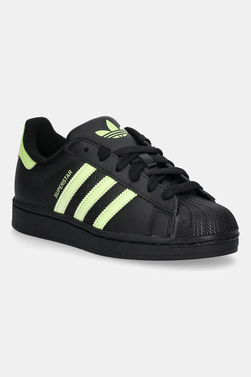 Detské tenisky adidas Originals SUPERSTAR II čierna farba, JR3831