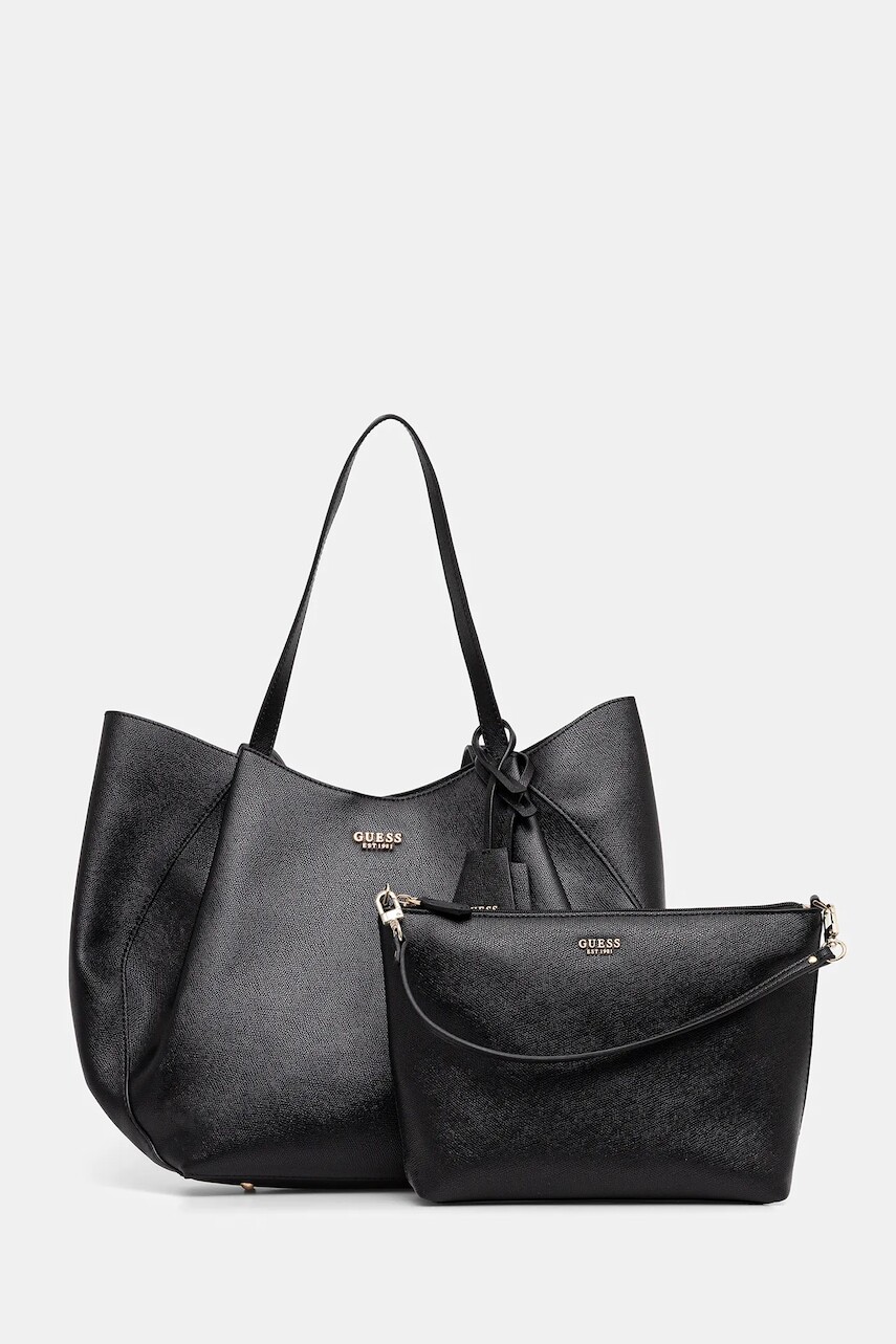 Kabelka Guess AMORETTE čierna farba, HWBG78 98240