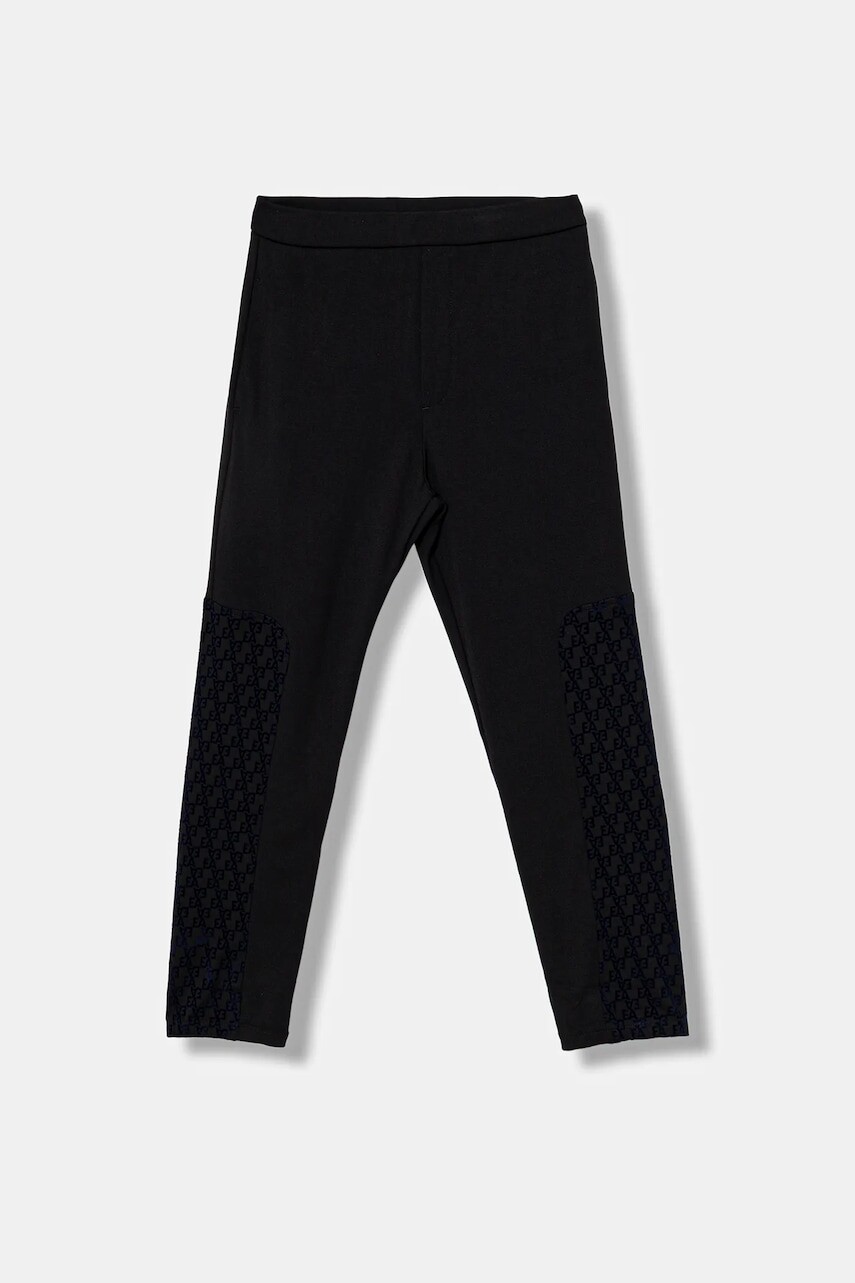 Detské tepláky Emporio Armani tmavomodrá farba, s nášivkou, EB000532 AF16154