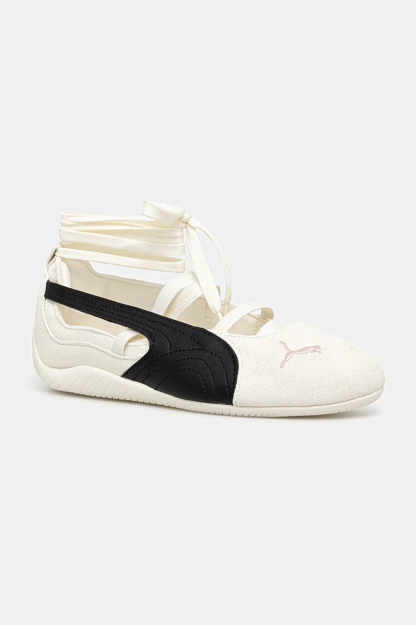 Kožené balerínky Puma Speedcat Ballet SD x ROSÉ béžová farba, 404395