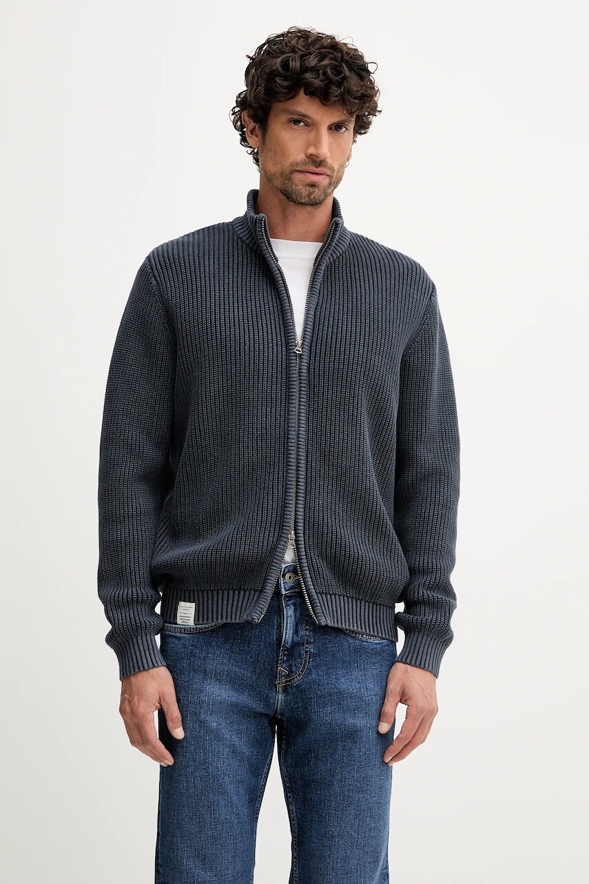 Bavlnený kardigán Pepe Jeans tmavomodrá farba, PM7000004
