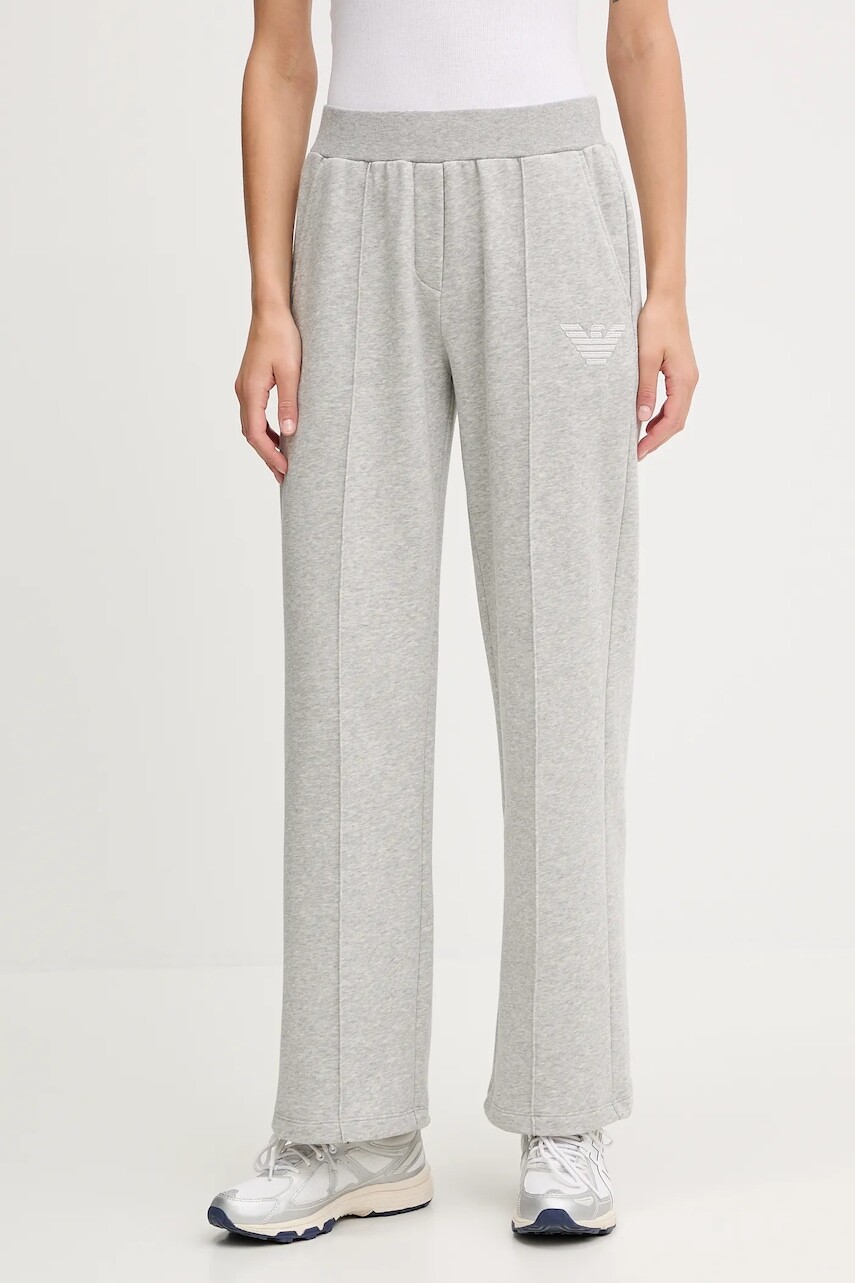 Tepláky Emporio Armani Underwear šedá farba, s nášivkou, EW002053 AF15356