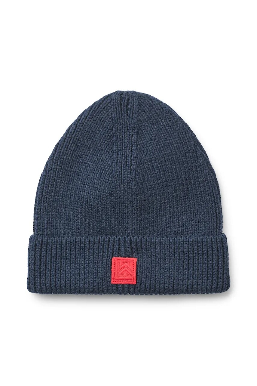 Detská bavlnená čiapka Liewood Ezra Beanie tmavomodrá farba, LW20106