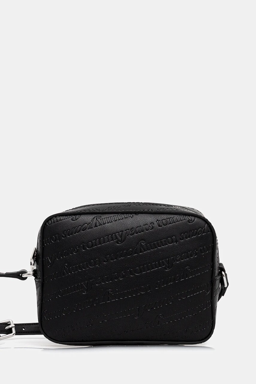 Kabelka Tommy Jeans čierna farba, AW0AW17865