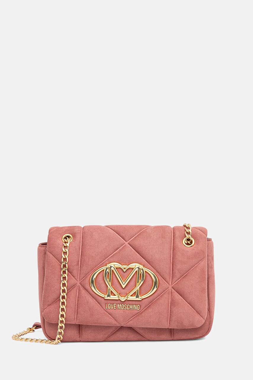 Kabelka Love Moschino červená farba, JC4314PP0NKE0611