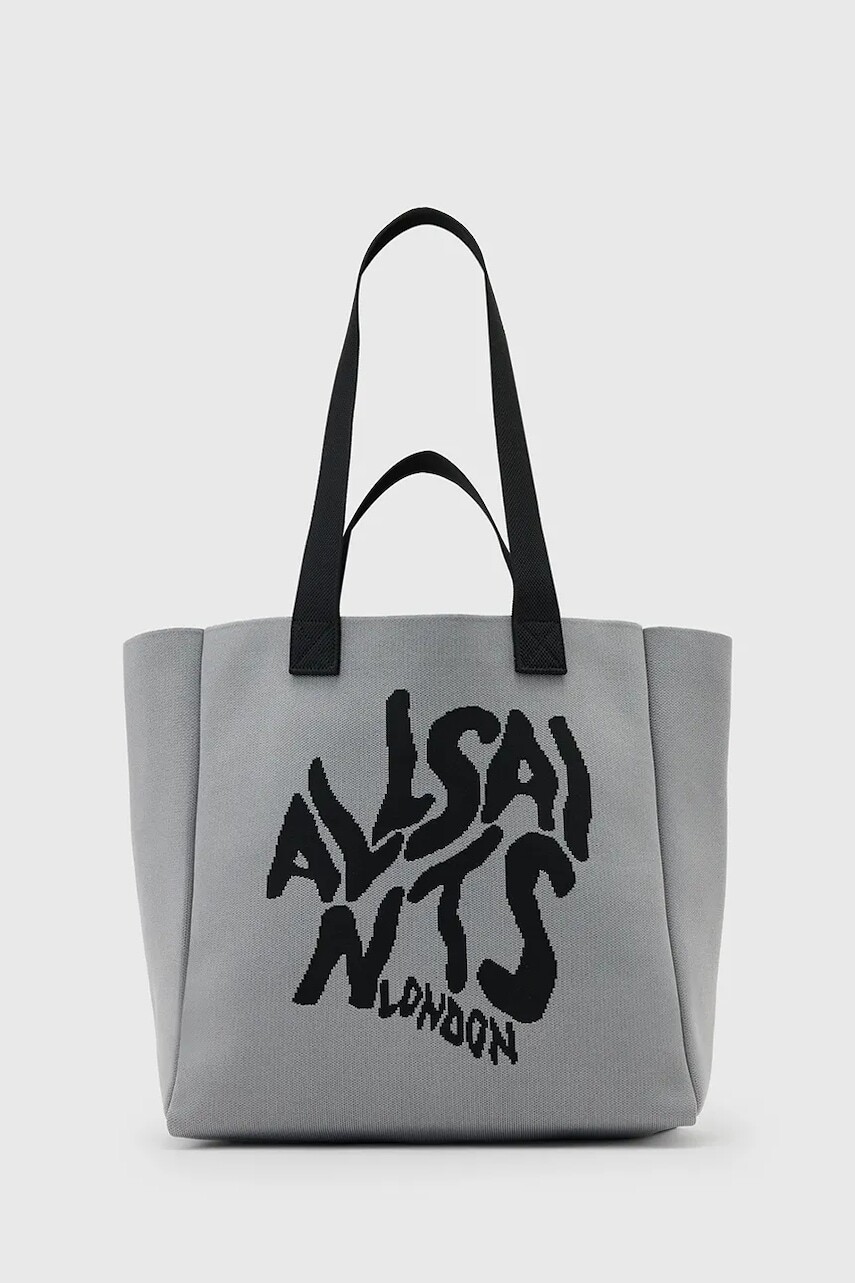 Kabelka AllSaints IZZY šedá farba, W311XC