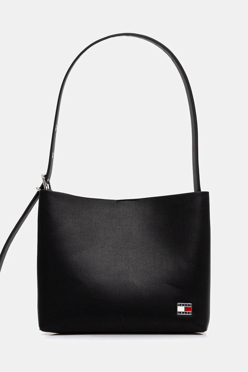 Kabelka Tommy Jeans čierna farba, AW0AW17871