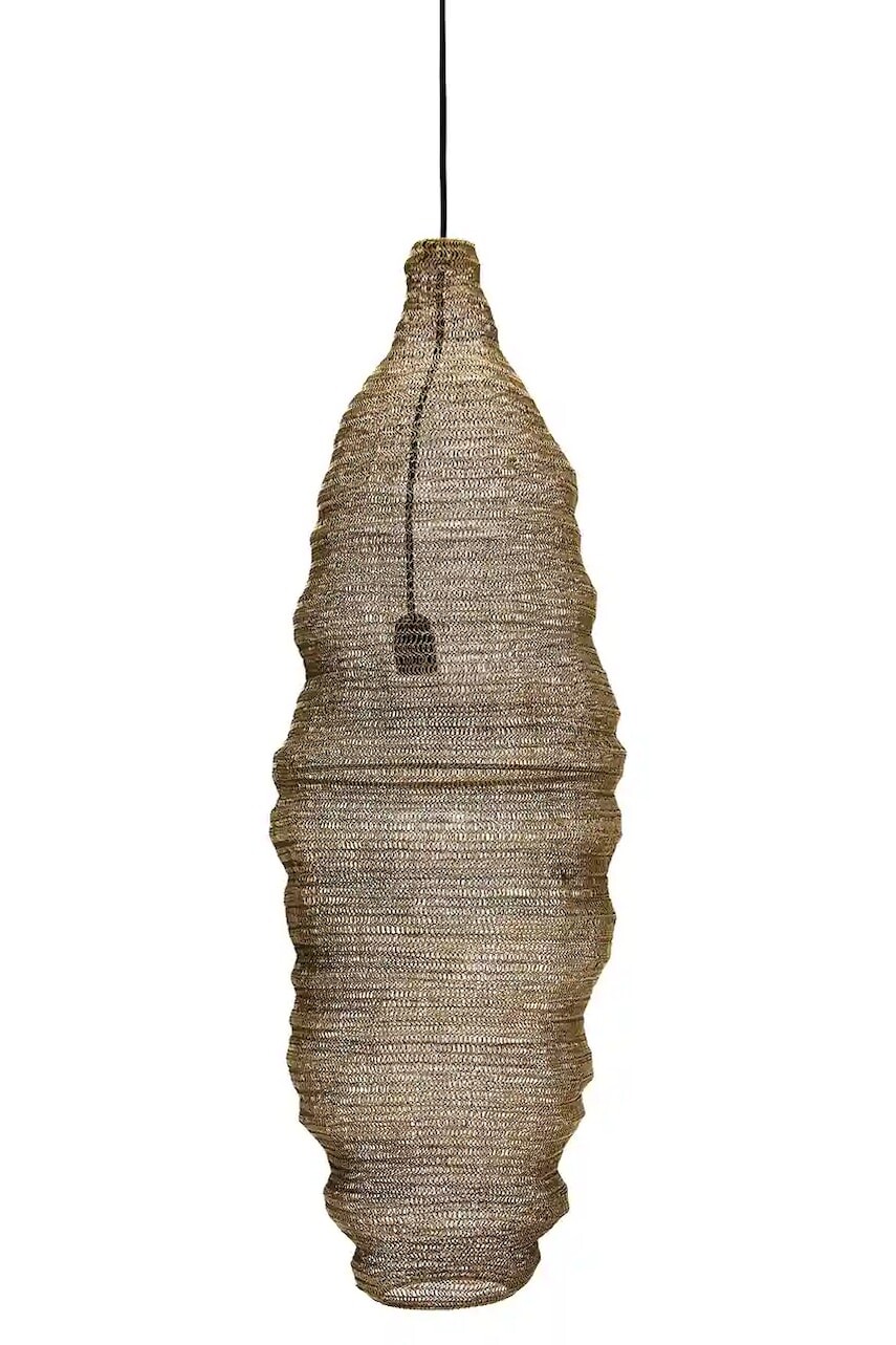 Závesná lampa House Doctor HDMesh 100 x 30 cm žltá farba