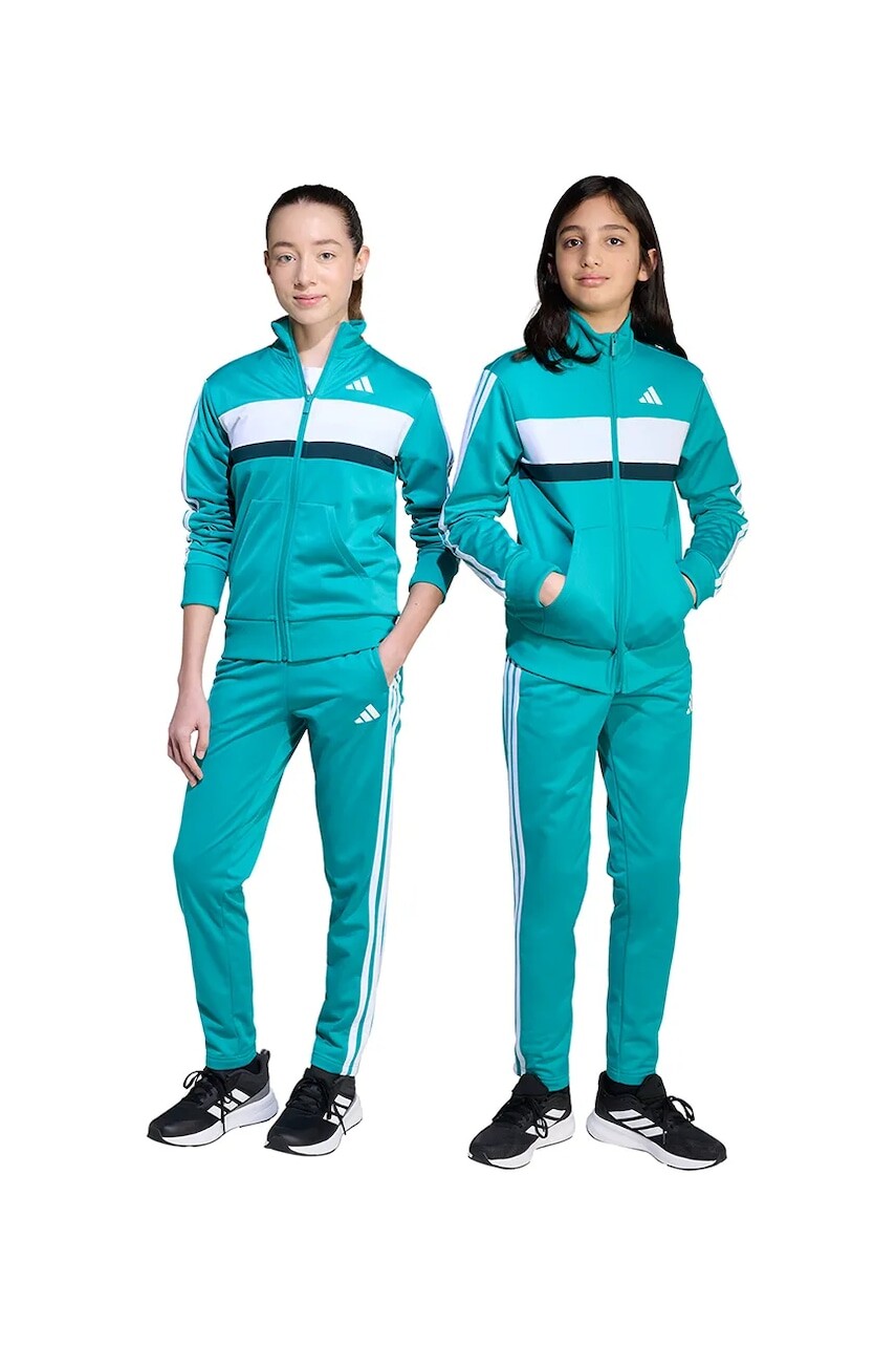 Detská tepláková súprava adidas zelená farba, JN2245