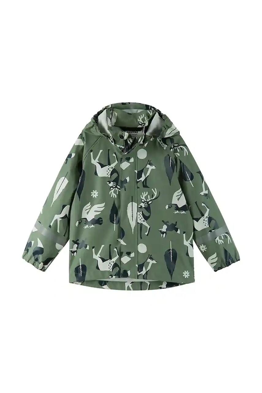 Detská bunda Reima Vesi zelená farba, 5100025A