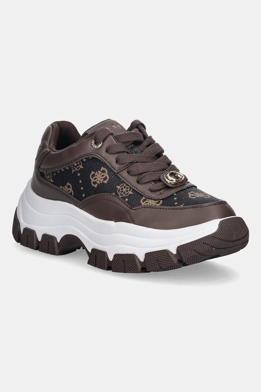 Tenisky Guess BERRETT2 hnedá farba, FLFBRT PEL12