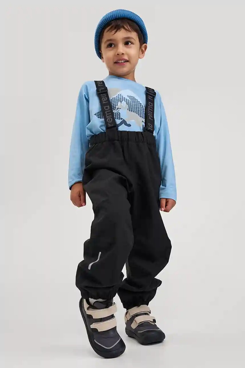 Detské nohavice Reima Hauskin čierna farba, 5100411A