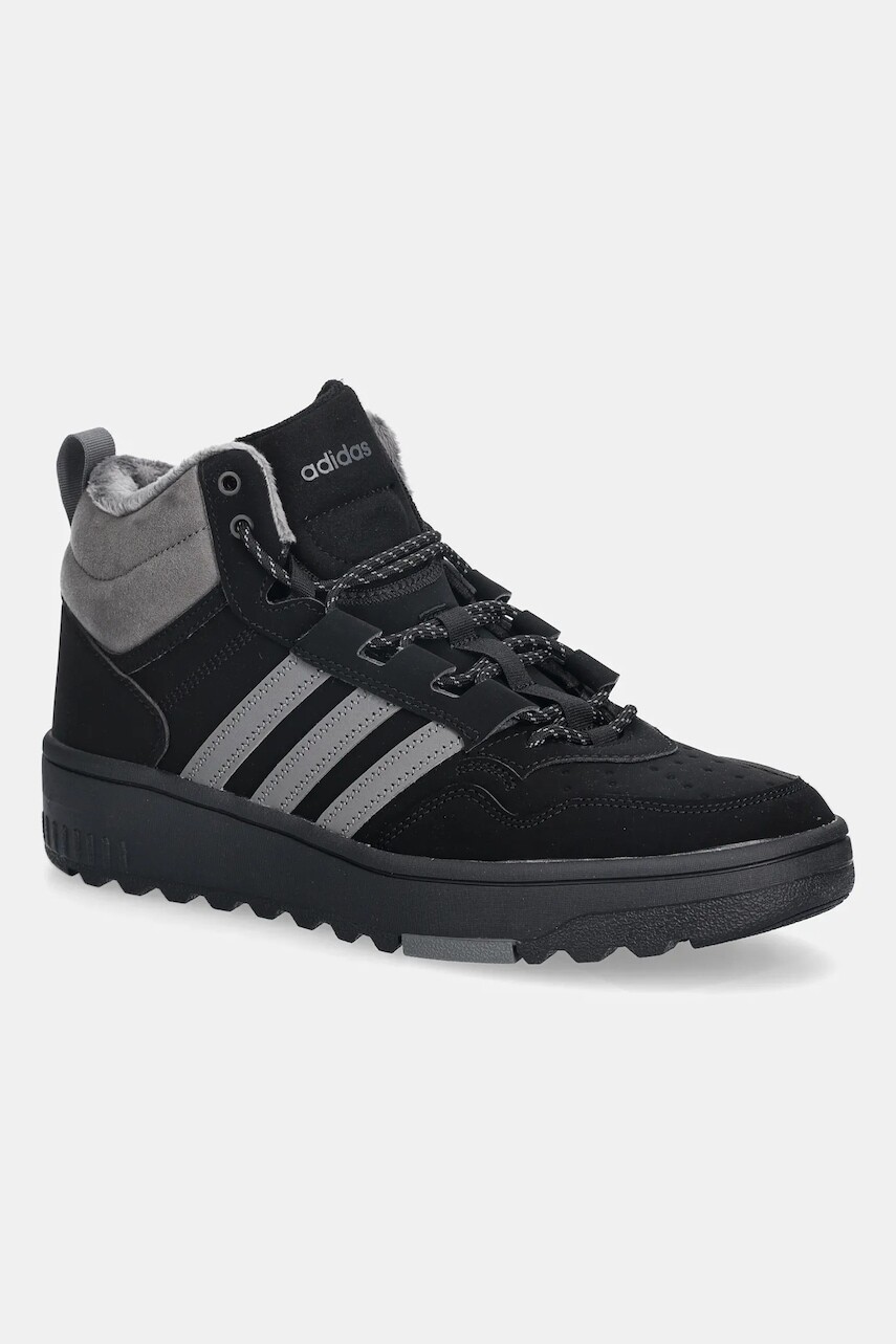 Tenisky adidas Hoops 4.0 Mid Winterized čierna farba, JQ5361