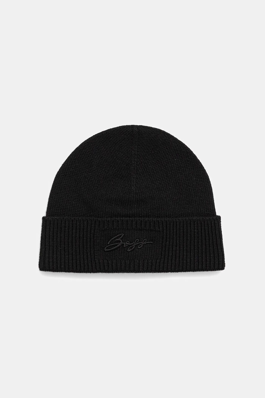 Čiapka BOSS čierna farba, 50558673