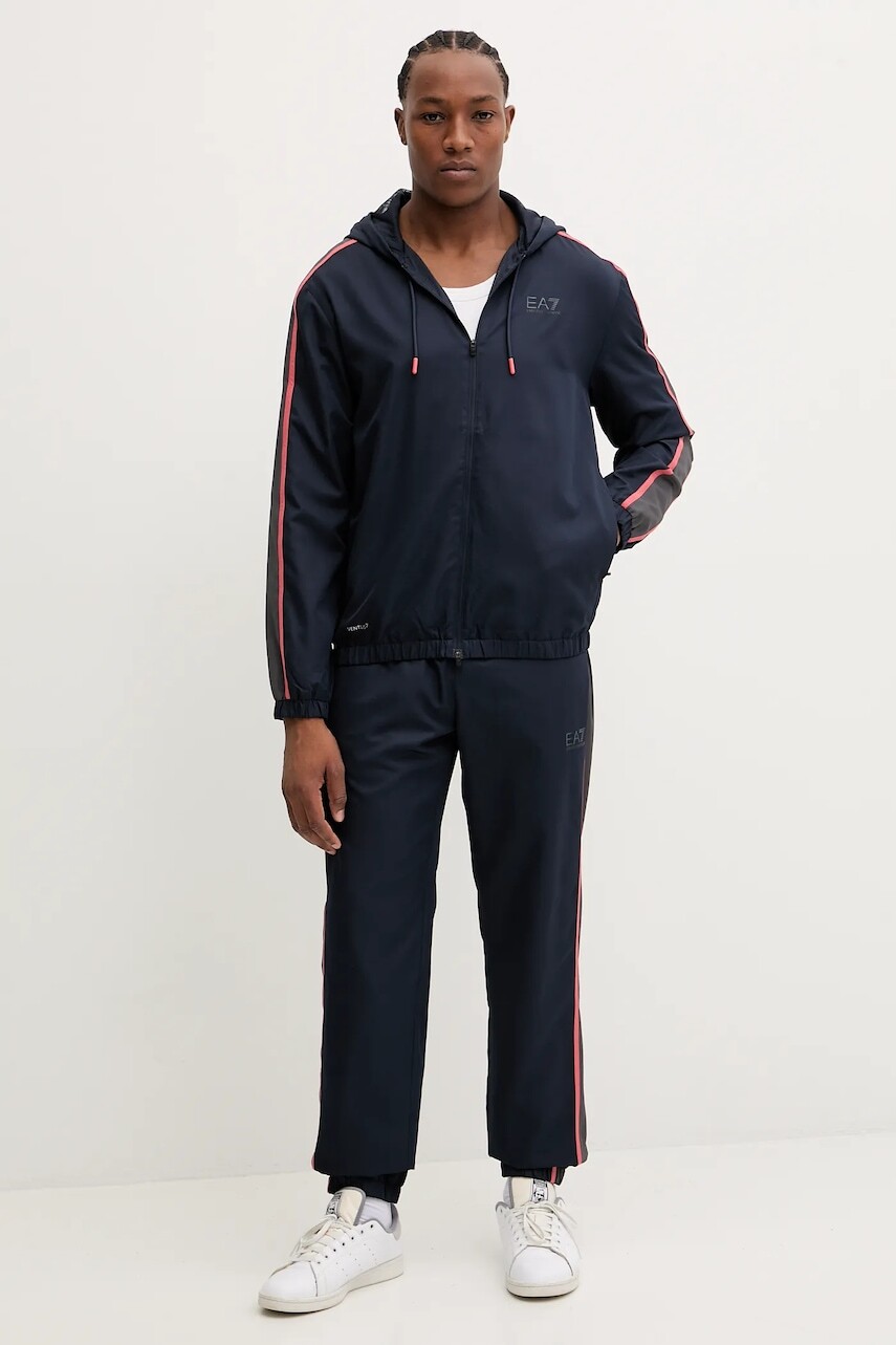 Tepláková súprava EA7 Emporio Armani tmavomodrá farba, AF16072.7M000643