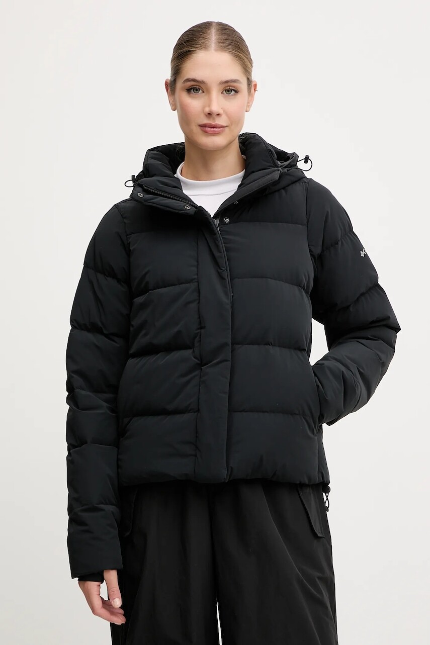 Páperová bunda Columbia Amaze Puff čierna farba, zimná, 2133714