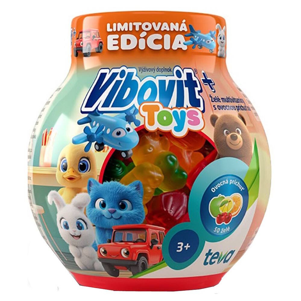 VIBOVIT Toys želé multivitamíny s ovocnou príchuťou 200 g
