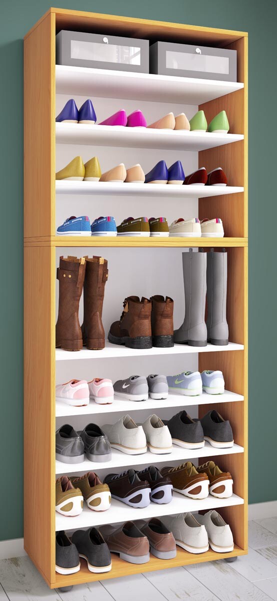 Botník Lona XXL 9dílný, buk