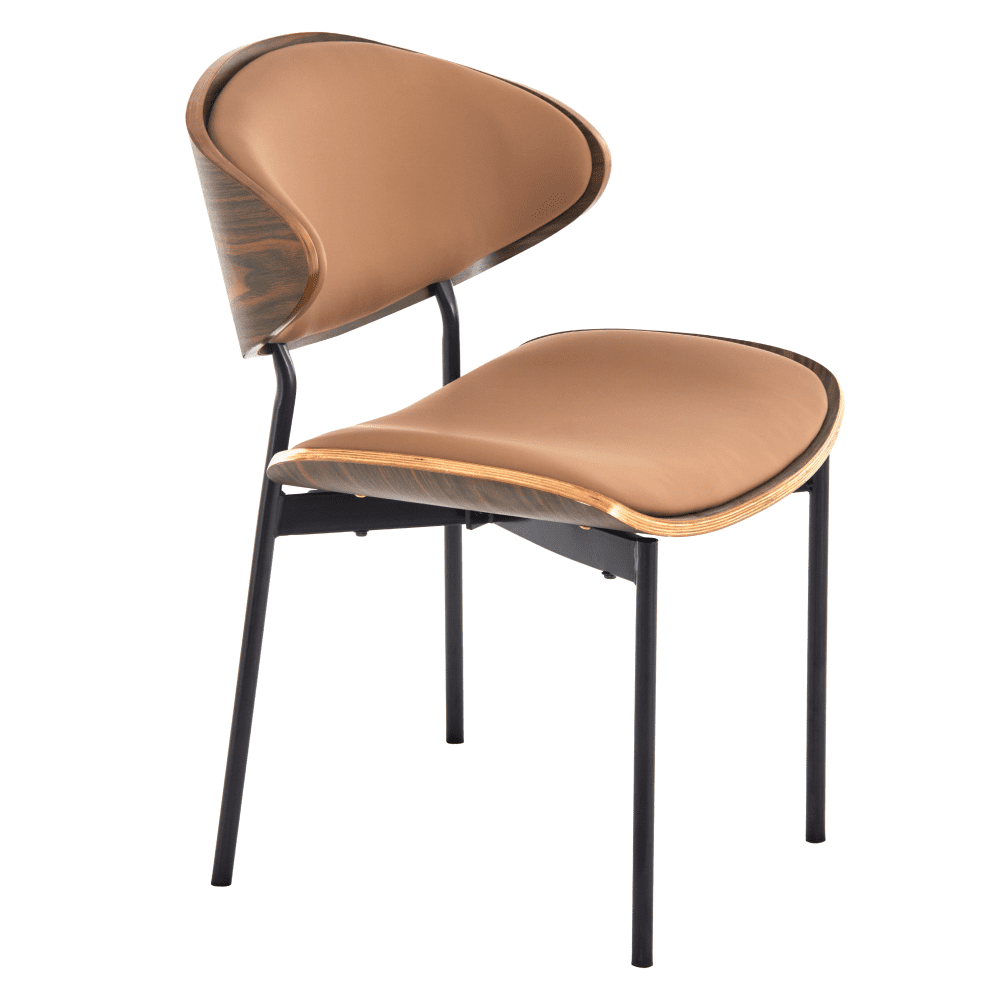 Jedálenská stolička, camel/orech/čierna, MARSIA