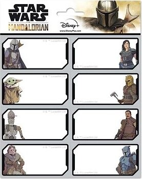 Star Wars: The Mandalorian – poznámkové štítky 16 kusov