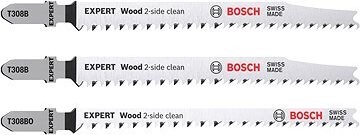 BOSCH 3-dielna súprava pílových plátkov T308B/BO EXPERT Wood 2-side clean 2.608.900.559