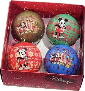 KURT ADLER Disney Mickey & Friends SÚPRAVA vianočných ozdôb 4 ks