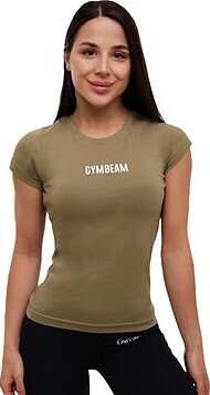 GymBeam dámske tričko FIT Olive XL