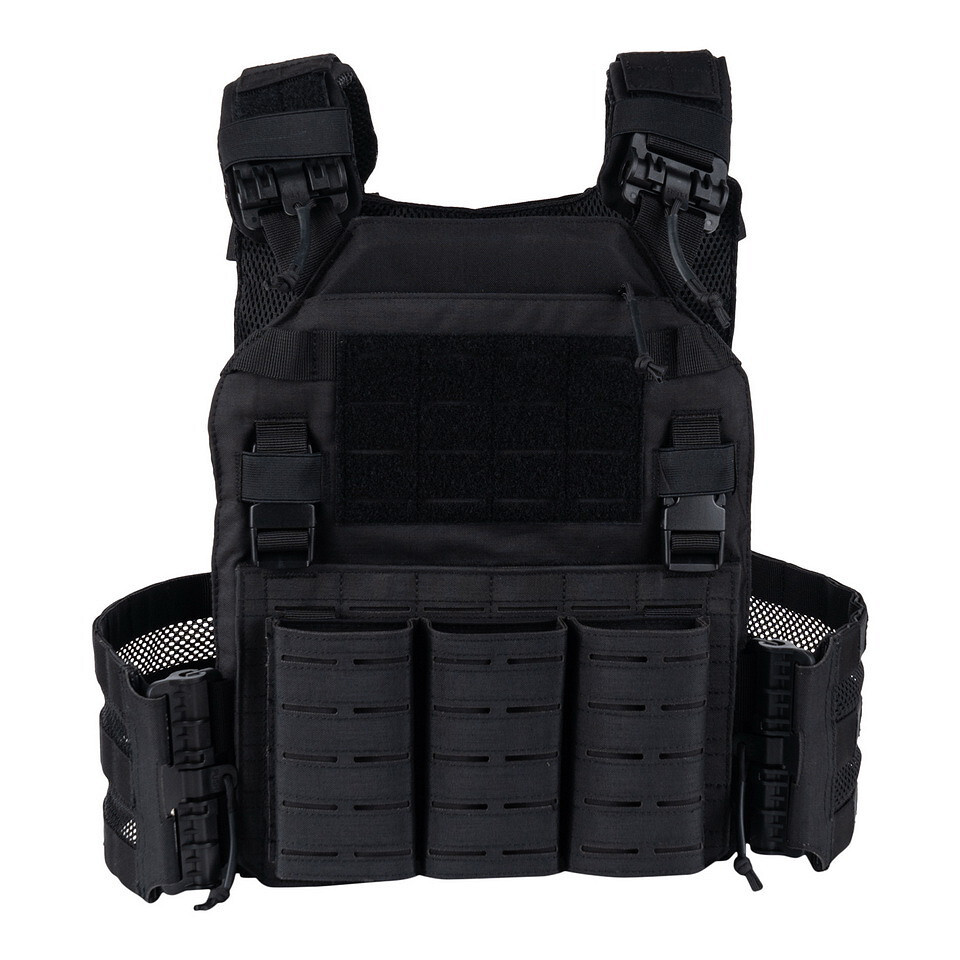 Hrudný nosič 101 Inc QR Plate Carrier Lasercut - čierny