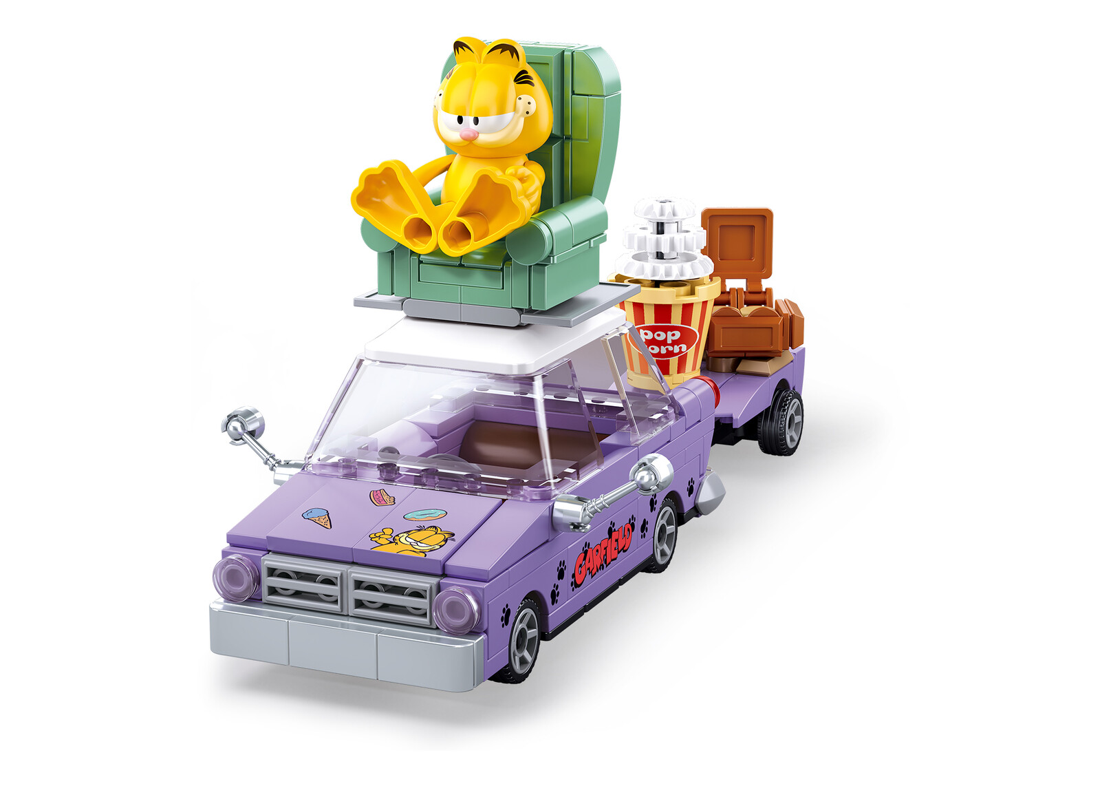 Stavebnica Sluban Garfield Bláznivá jazda M38-B1222