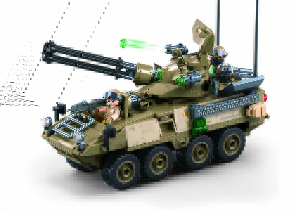 Stavebnica Sluban Army Transporter OEF Stryker ADS M38-B1258
