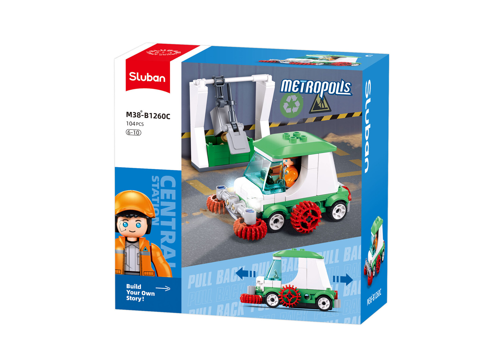 Stavebnica Sluban Metropolis Zametač M38-B1260C