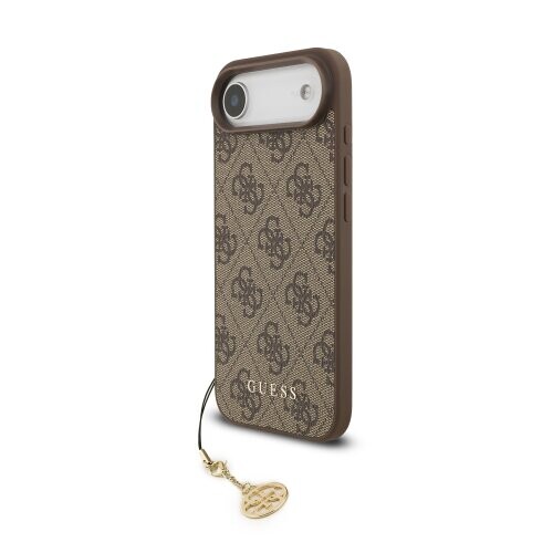 Guess 4G Charm Zadní Kryt pro iPhone 17 Air Tone on Tone Brown