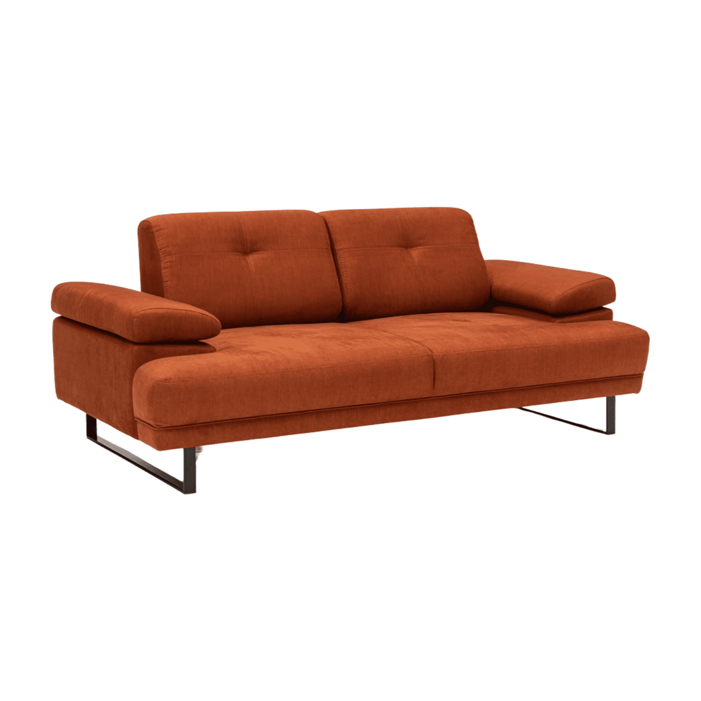 Dvoumístná pohovka Mustang 199 cm oranžová