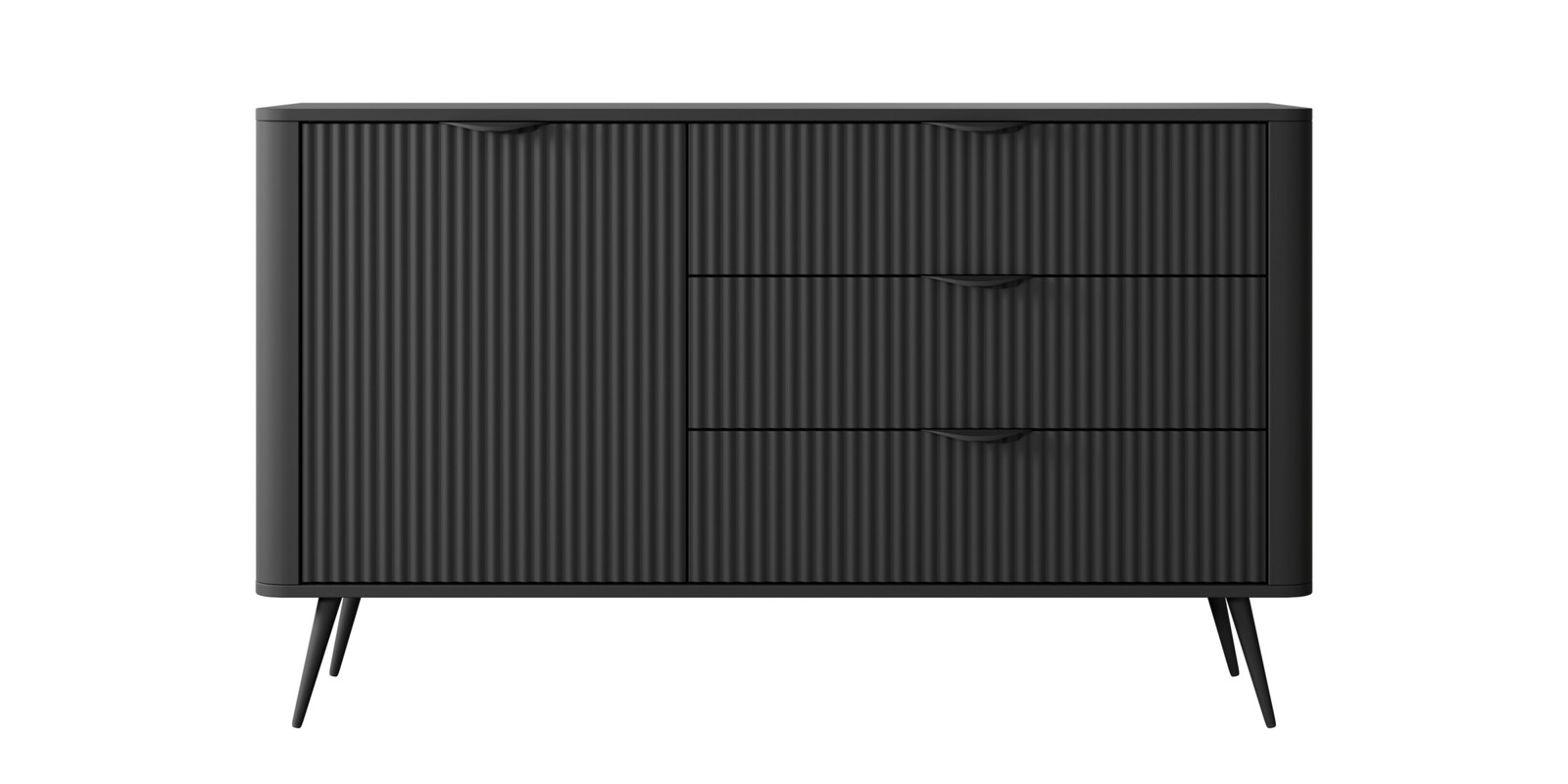 Komoda Lante 138 cm černá