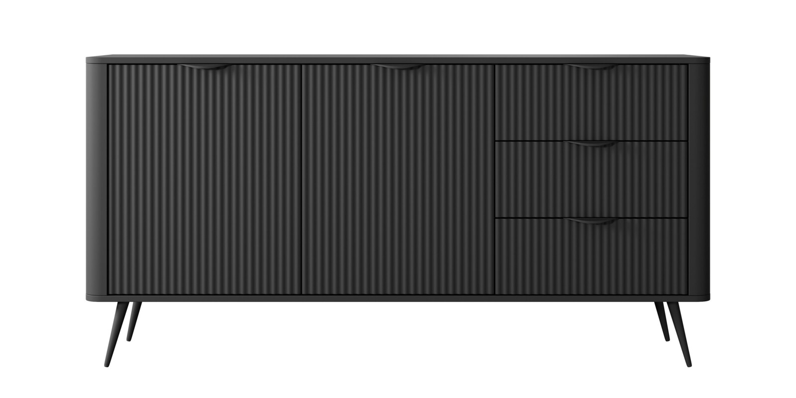 Komoda Lante 163 cm černá