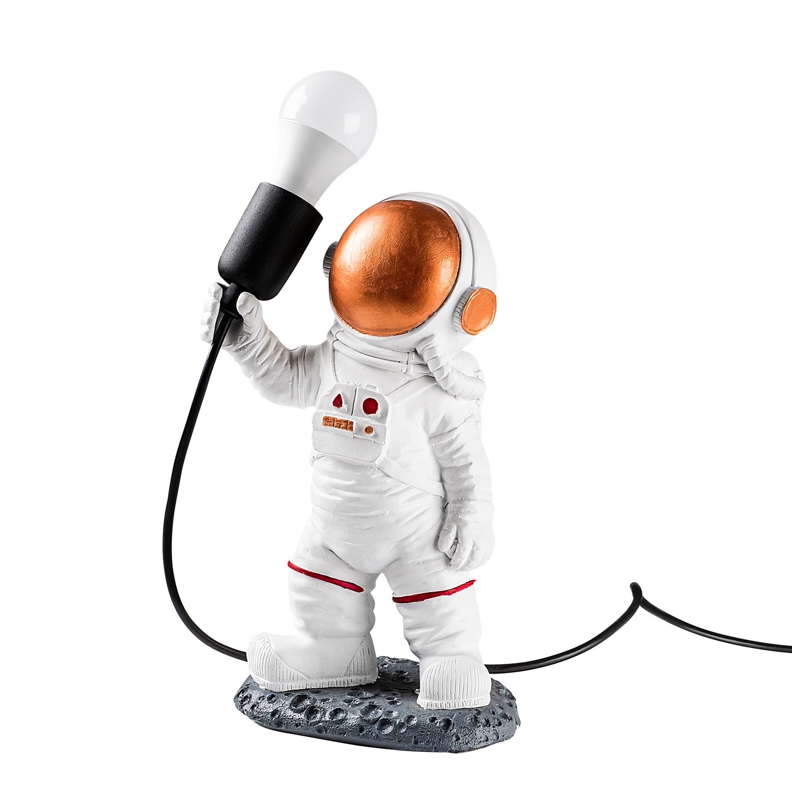 Stolní lampa Astronaut bronzová/bílá