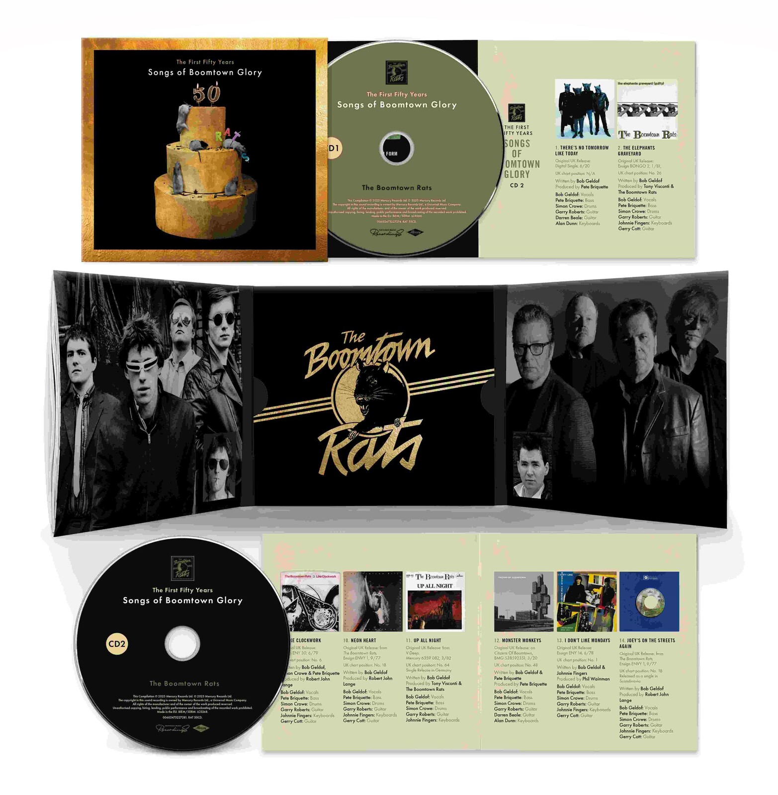 The Boomtown Rats, THE FIRST 50 YEARS:SONGS.., CD