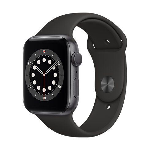 Apple Watch Series 6 GPS 44mm puzdro z kozmicky sivého hliníka *Použitý s DPH - Trieda C* M00H3VRA