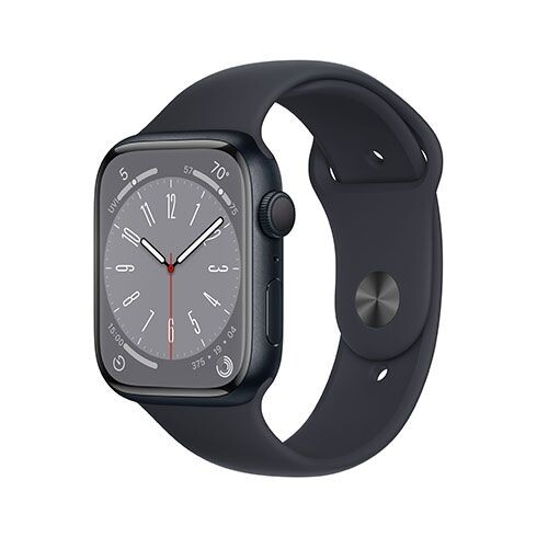 Apple Watch Series 8 GPS 45mm puzdro z temne atramentového hliníka *Použitý s DPH - Trieda B* MNP13CSA