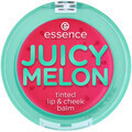 Starostlivosť & podkladové bázy na pery Essence  Tinted Lip   Cheek Balm - Juicy Melon