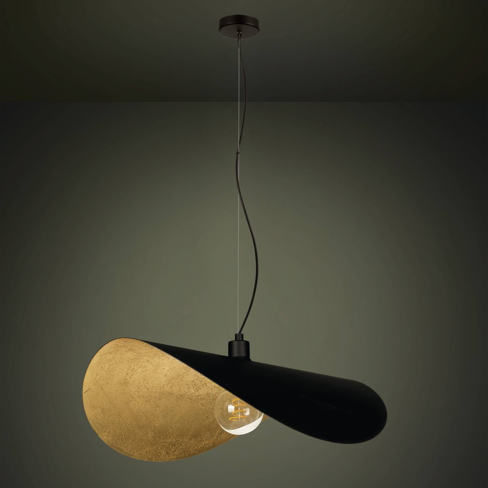 EGLO Stars Of Light závesné svietidlo Saceda L. 80cm čierna/zlatá