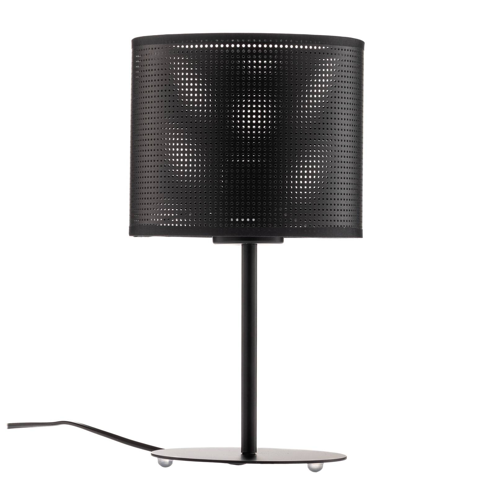 Stolová lampa Jovin, výška 34 cm, čierna